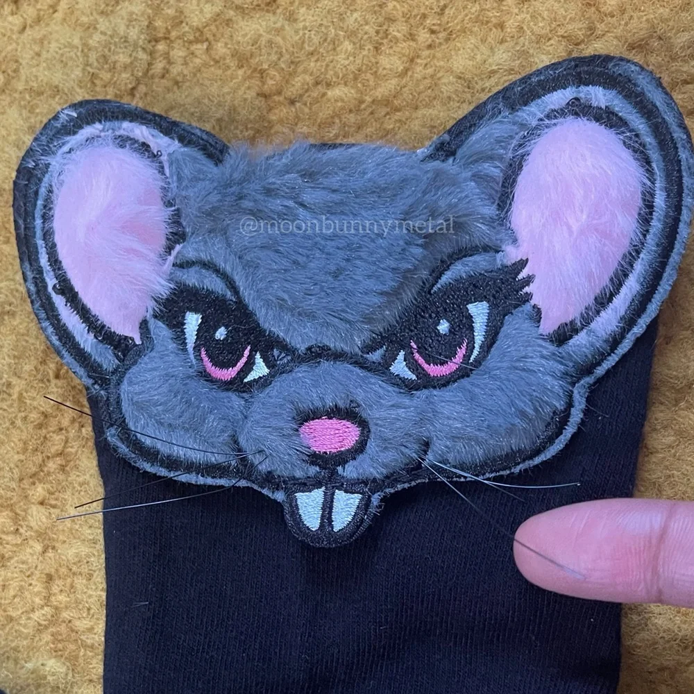 NEW Rare exclusive Dolls Kill Rat Socks Knee high Thigh Goth Punk Mouse Gnaw - Picture 4 of 5